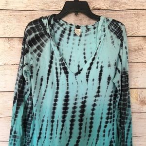 Tie Dye hooded top.